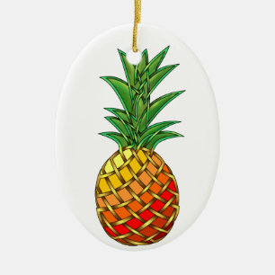 Ornement En Céramique Ananas