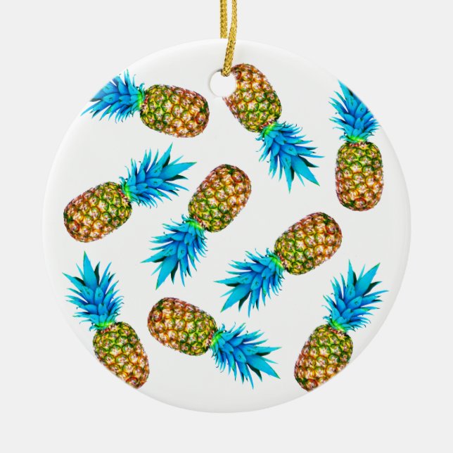 Ornement En Céramique Ananas de fantaisie (Devant)