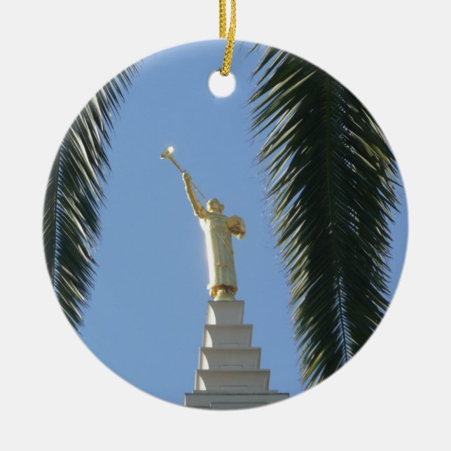 Ornement en céramique Angel Moroni (Devant)