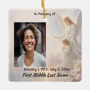 Ornement En Céramique Anges célestes Memento de prière commémoratif