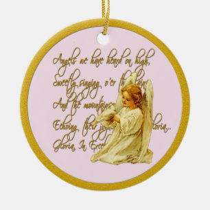 Ornement En Céramique Anges Nous Avons Entendu Sur L'Ornement De Noël