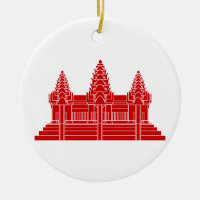 Angkor Vat Cambodgien / Drapeau Khmer