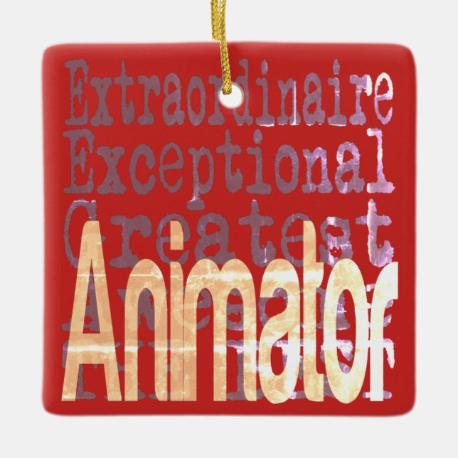 Ornement En Céramique Animateur Extraordinaire (Devant)