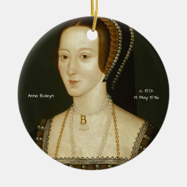 Ornement En Céramique Anne Boleyn (Devant)