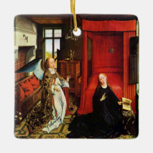 Ornement En Céramique ANNONCE ANGEL Archange Gabriel et Vierge
