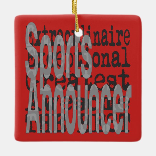 Ornement En Céramique Annonceur sportif Extraordinaire (Devant)