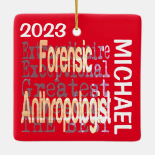 Ornement En Céramique Anthropologue médico-légal Extraordinaire PERSONNA