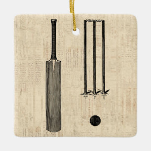 Ornement En Céramique Antique chauve-souris de cricket Art Vintage illus