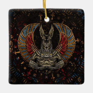 Ornement En Céramique Anubis - Dieu égyptien