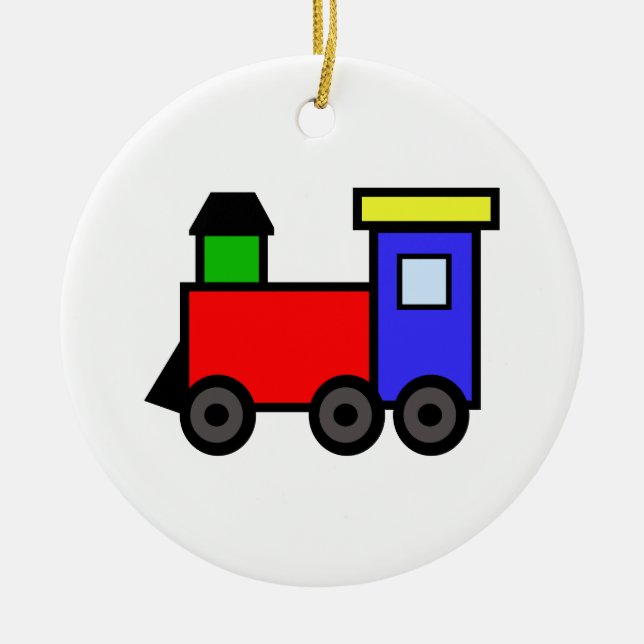 ORNEMENT EN CÉRAMIQUE APPLIQUE DE TRAIN (Devant)