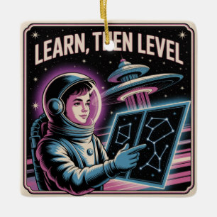 Ornement En Céramique Apprends, Puis Monte En Grade