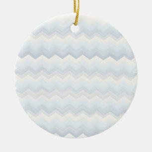 Ornement En Céramique Aquarelle Ocean Shades Chevron