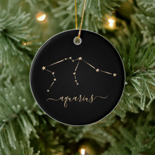 Ornement en céramique Aquarius Constellation