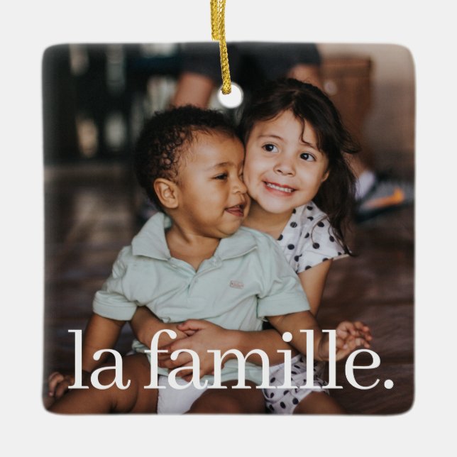 Ornement En Céramique Arbre de Noël français (Devant)