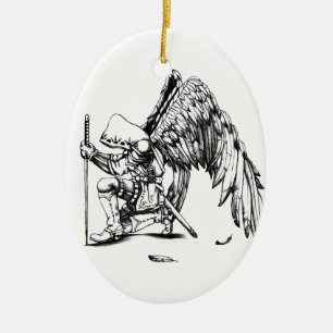 Ornement En Céramique ArchAngel guerrier