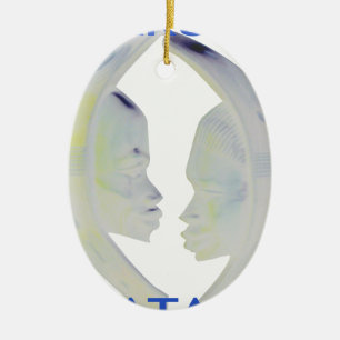 Ornement En Céramique Architecture africaine Hakuna Matata