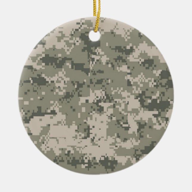 Ornement En Céramique Armée Camo (Devant)