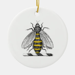 Ornement En Céramique Armoiries de l'abeille Vintage héraldique Preppy E
