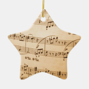 Ornement En Céramique Arrière - plan Music Notes
