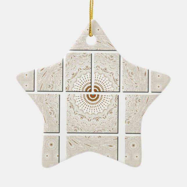 Ornement En Céramique Art Motif Africain Traditionnel Motif Motif Mosaïq (Devant)