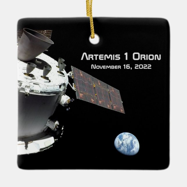 Ornement En Céramique Artemis Orion Marbre bleu marine (Devant)