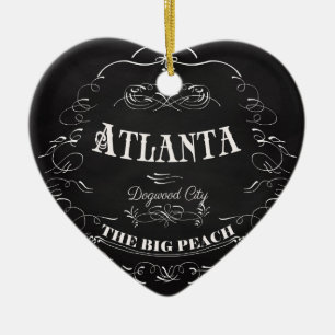 Ornement En Céramique Atlanta, la Géorgie - la grande pêche