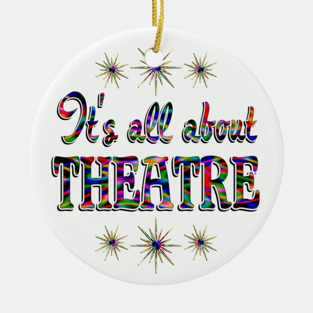 Ornement En Céramique Au sujet du théâtre (Devant)