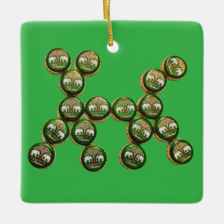 Ornement En Céramique ​🐶 Authentic Chang Beer Cap Dog