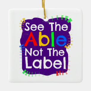 Ornement En Céramique Autism