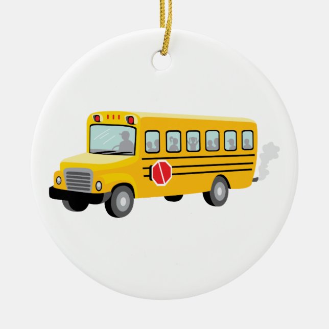 Ornement En Céramique Autobus scolaire (Devant)