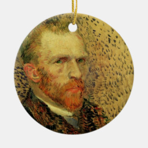 Ornement En Céramique Autoportrait de Vincent van Gogh, Beaux-arts Vinta
