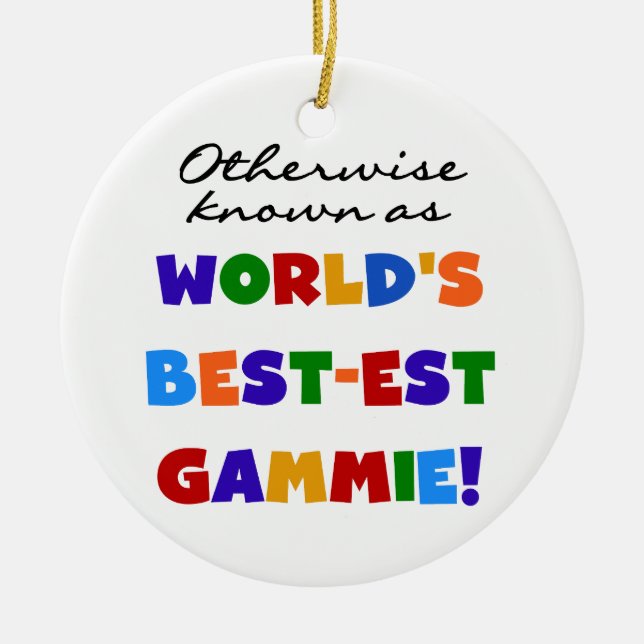 Ornement En Céramique Autrement connu comme T-shirts de Meilleur-est (Devant)