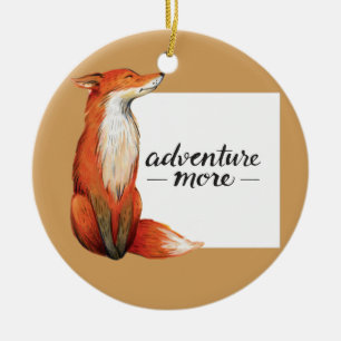 Ornement En Céramique aventure plus renard