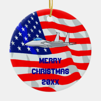 Ornement En Céramique Avion de chasse F15 Aigle