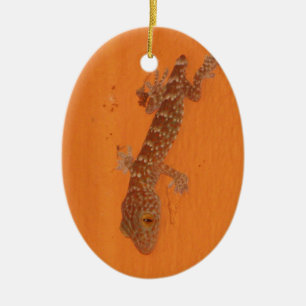 Ornement En Céramique Baby Tokay Gecko
