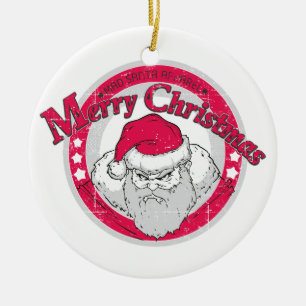Ornement En Céramique Bad Santa