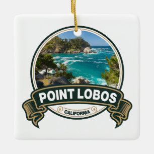 Ornement En Céramique Badge de voyage Point Lobos Californie