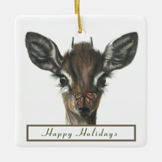 Ornement En Céramique Baisers à papillon