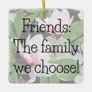 Ornement En Céramique Balise cadeau Dogwood pour Carré de famille choisi