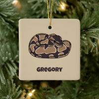 Ball Python Snake, Brown et Tan Personnalisé
