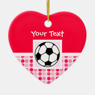 Ornement En Céramique Ballon de football mignon