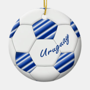 Ornement En Céramique Ballon de FOOTBALL URUGUAY equipe nationale 2014