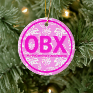 Ornement En Céramique Banques externes OBX personnalisées Fleur rose Noë
