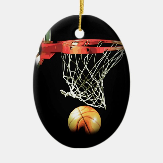 Ornement En Céramique Basket (Devant)