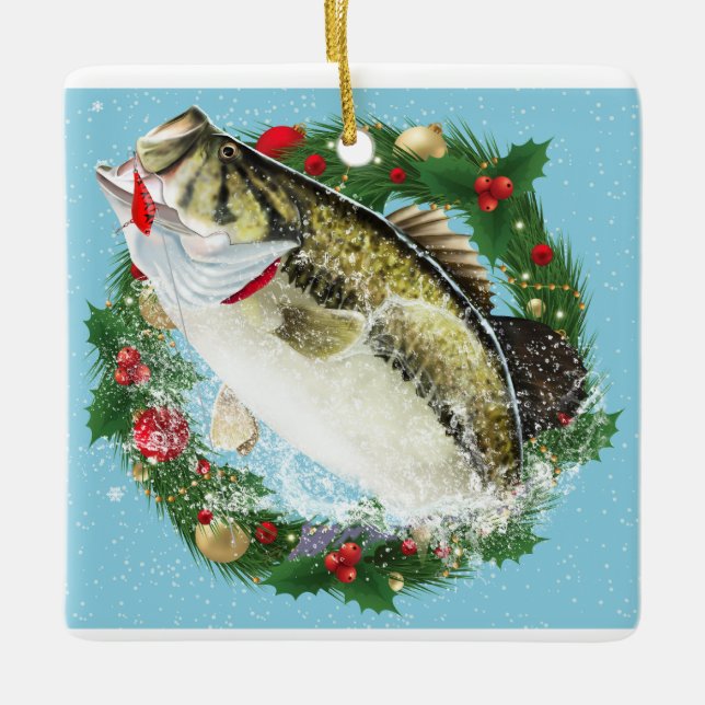 Ornement En Céramique Basse à grande bouche de Noël (Devant)