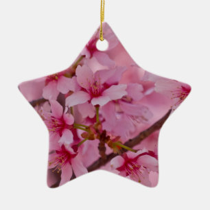 Ornement En Céramique Bathed in Pink Japanese Cherry
