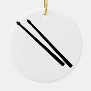 Ornement En Céramique Bâtons de tambour