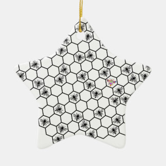 Ornement En Céramique be e different bee biene wabe honey