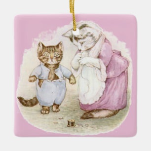 Ornement En Céramique Beatrix Potter Tom Kitten Jemima Puddle Duck