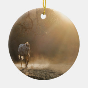 Ornement En Céramique Beau Cheval dans les cadeaux Sunlight